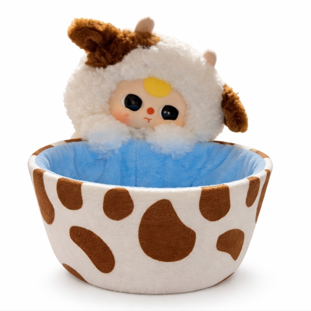 Baby Three Storage Basket Plush - NIB - Spot Sheep